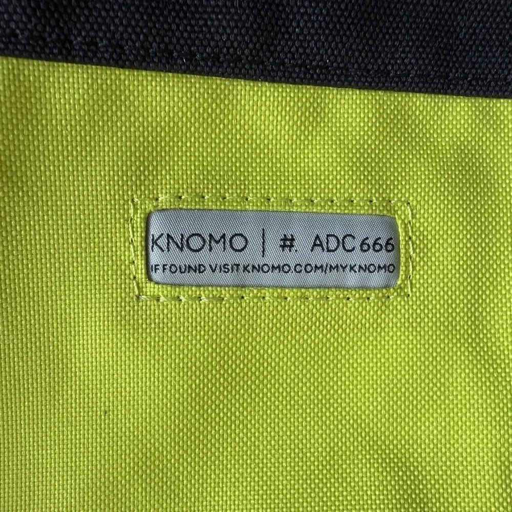 Knomo London Laptop Messenger Bag Black 15 in Padded Shoulder Briefcase